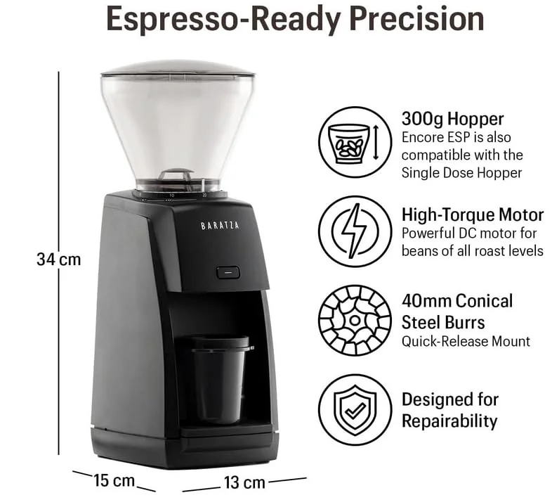 Breville Bambino Plus Espresso Machine Bundle w/ Baratza Enc