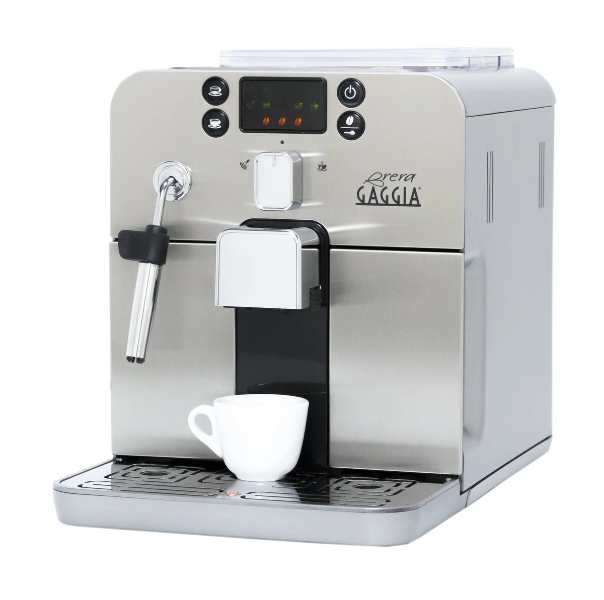 Gaggia Brera Super-Automatic Espresso Machine, Small, 40 fluid ounces, Silver