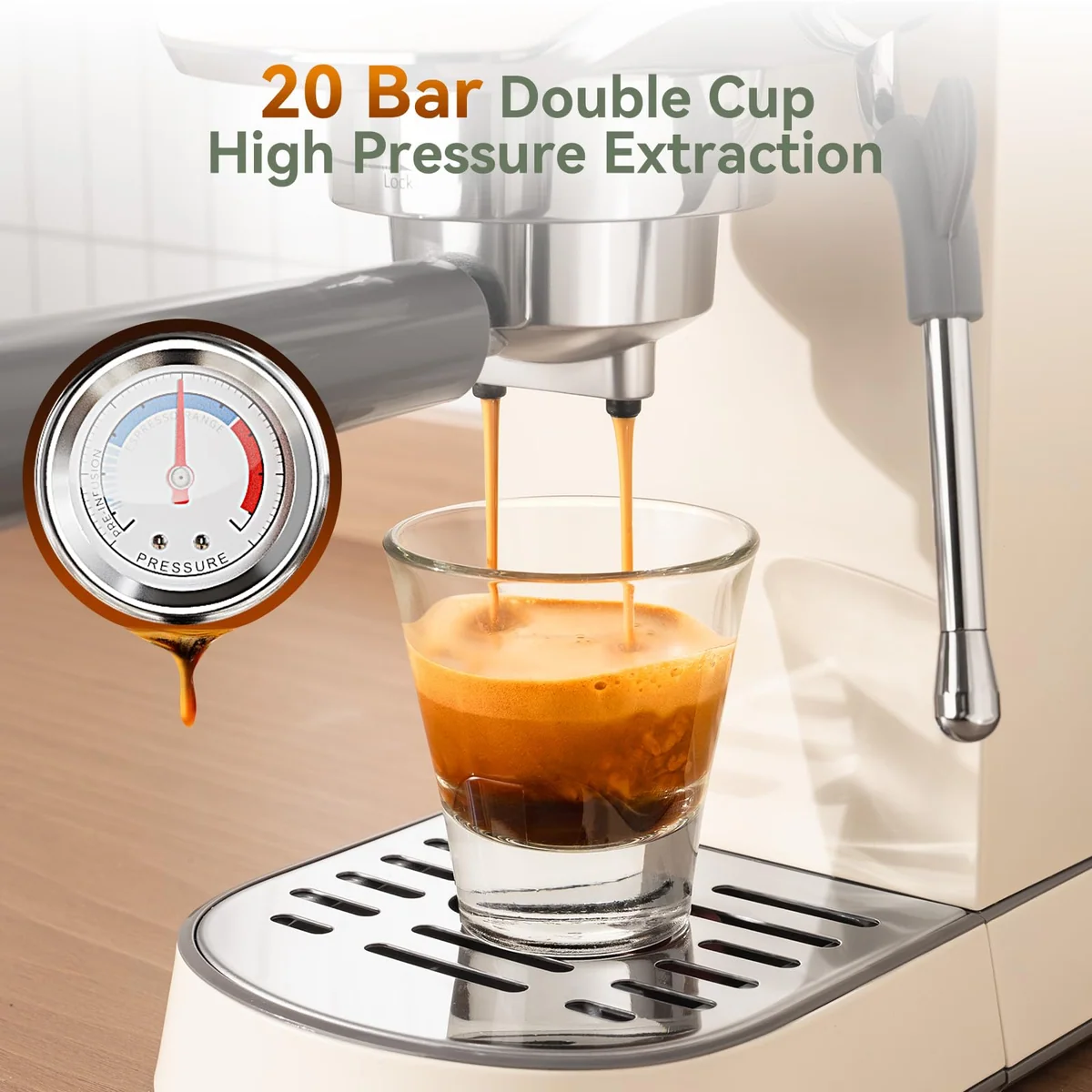 Gevi 20 bar espresso machine, view 3