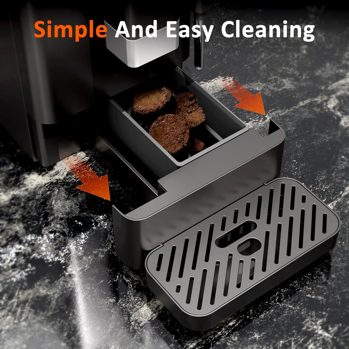 Kndko espresso machine, view 5
