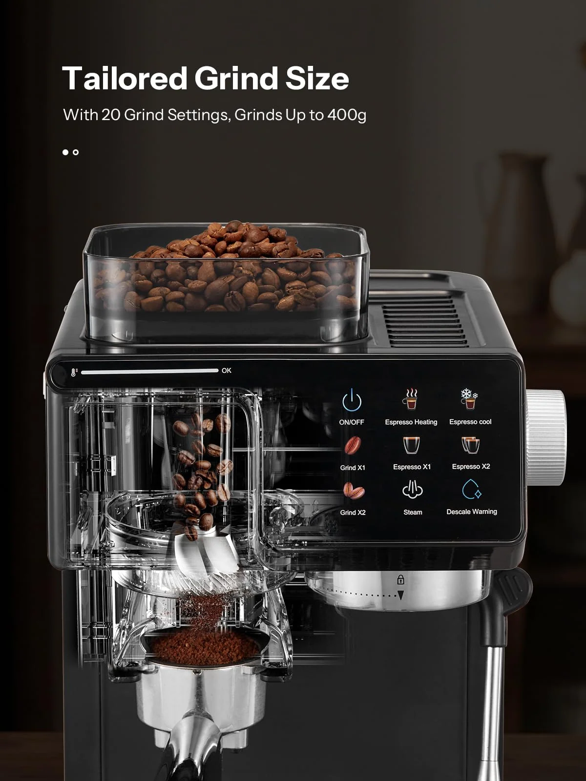 Udi 20 bar espresso machine, view 5